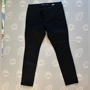 Old Navy Women's Mid-rise Pop Icon Skinny Black Jeans Sz 12